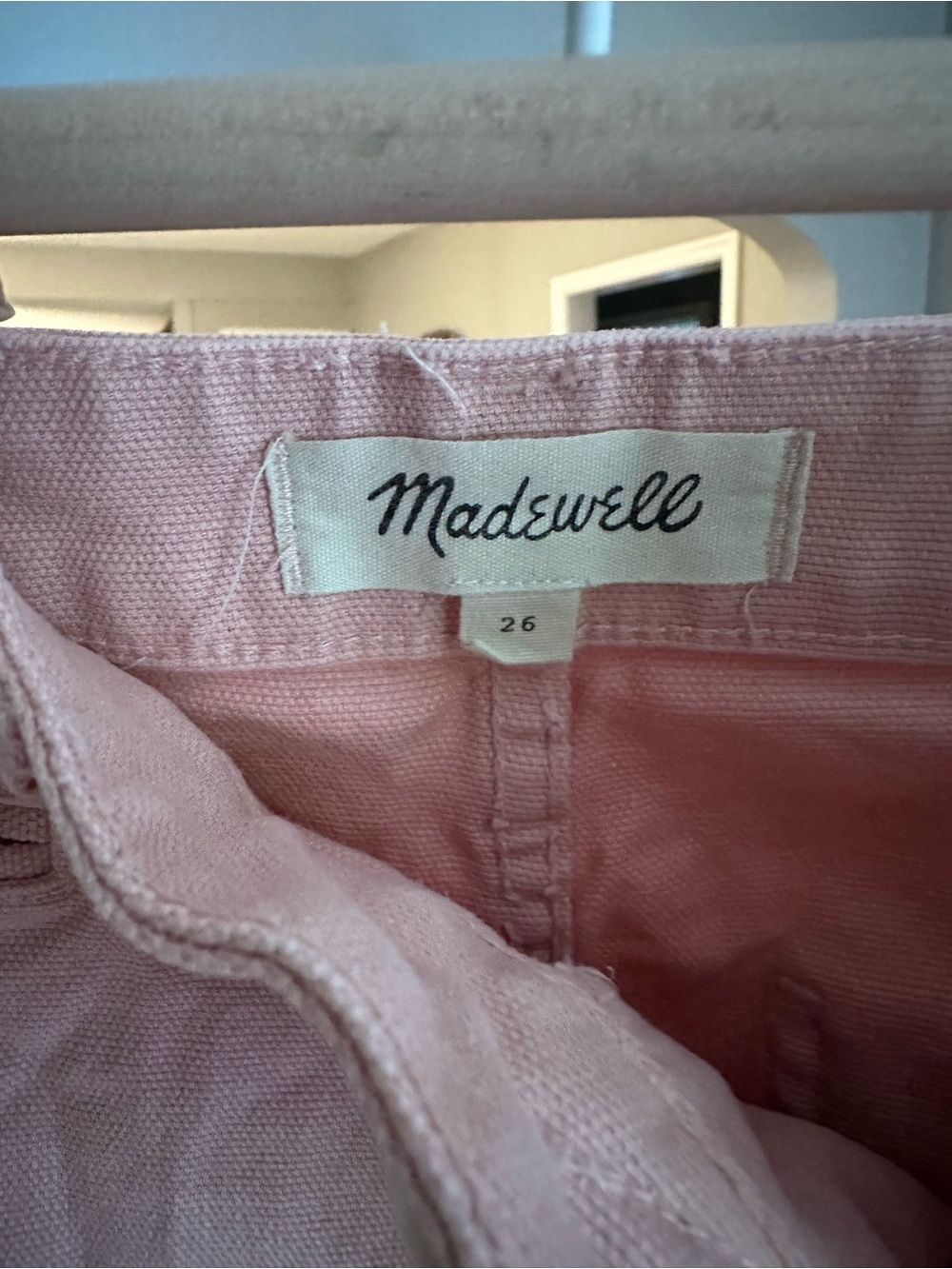 Madewell Dusty Pink Wide-Leg Cropped Jeans - Picture 3 of 4